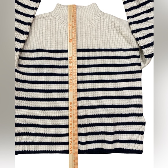 Rails Claudia cream & navy stripe wool blend sweater - Picture 8 of 9